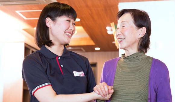 ご利用者様との良い関係(フロンティアの介護 名古屋の介護求人)