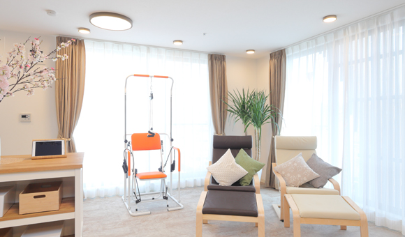 名古屋の介護求人 機能訓練もできるスペース。